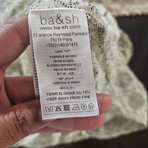 Ba&sh Women's Top Size L Wrap Long Sleeve Boho Blouse - Picture 11 of 14